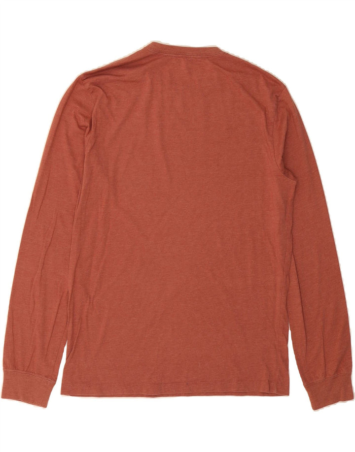J. CREW Womens Top Long Sleeve UK 14 Medium Maroon Cotton Vintage J. Crew and Second-Hand J. Crew from Messina Hembry 