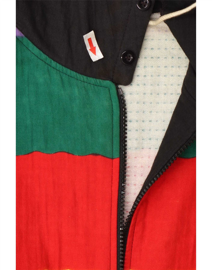 Enrico Coveri Dame Windbreaker Jacket IT 46 Stor Flerfarvet Stribet