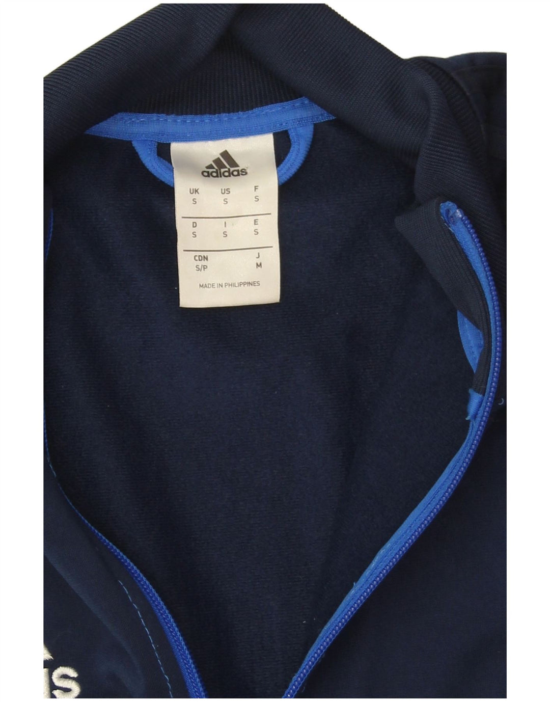 Adidas Træningsdragt til mænd, topjakke, lille marineblå colourblock polyester