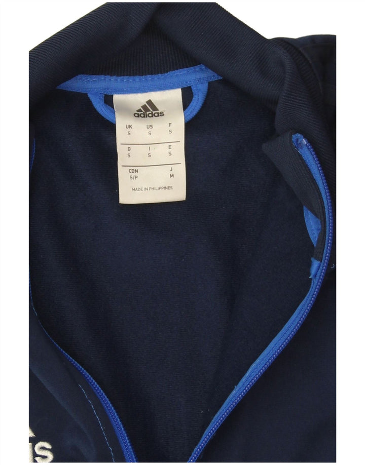 Adidas Træningsdragt til mænd, topjakke, lille marineblå colourblock polyester