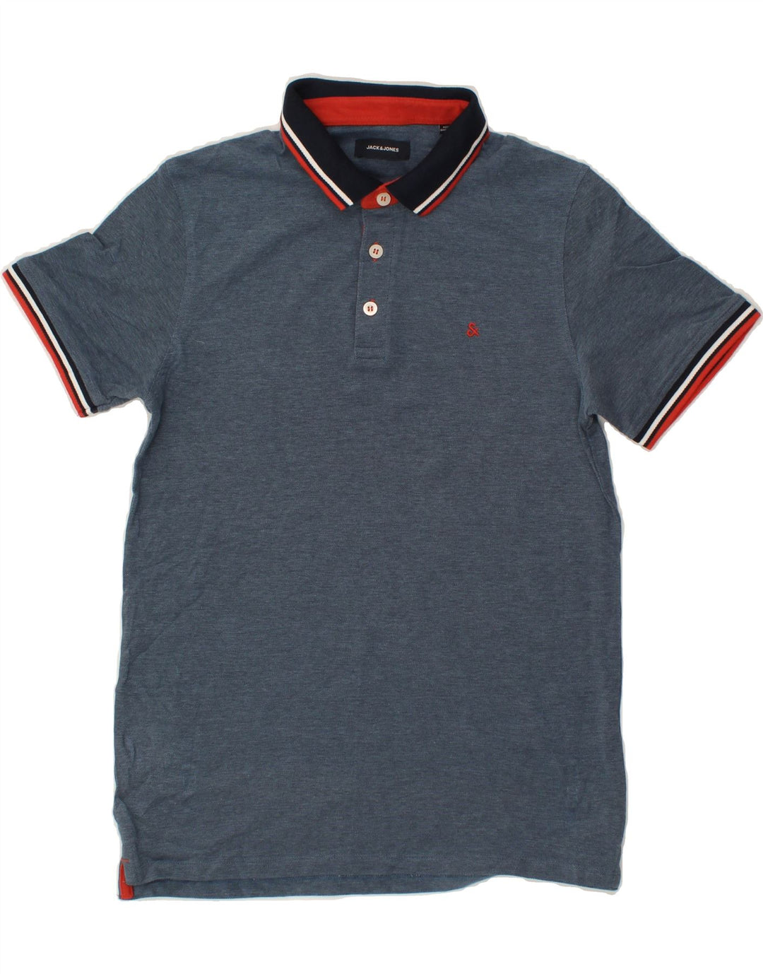 JACK & JONES Mens Polo Shirt Large Blue Cotton Vintage Jack & Jones and Second-Hand Jack & Jones from Messina Hembry 