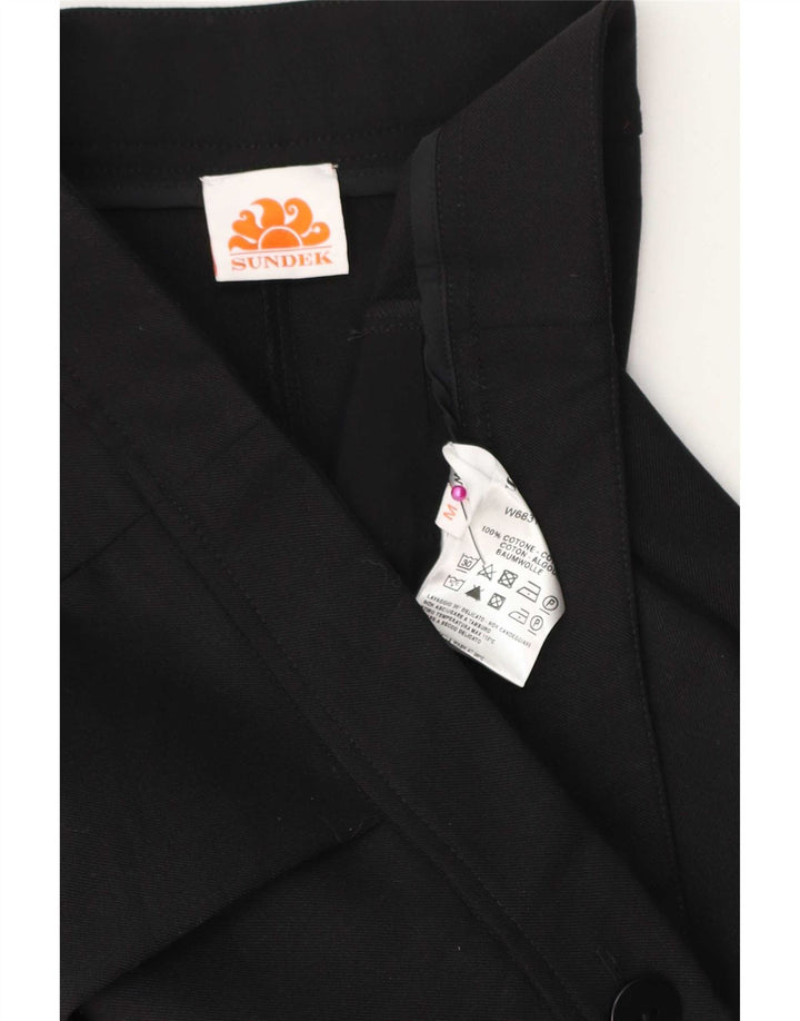 Sundek Dame Straight Cargo Bukser Medium W30 L26 Sort Bomuld
