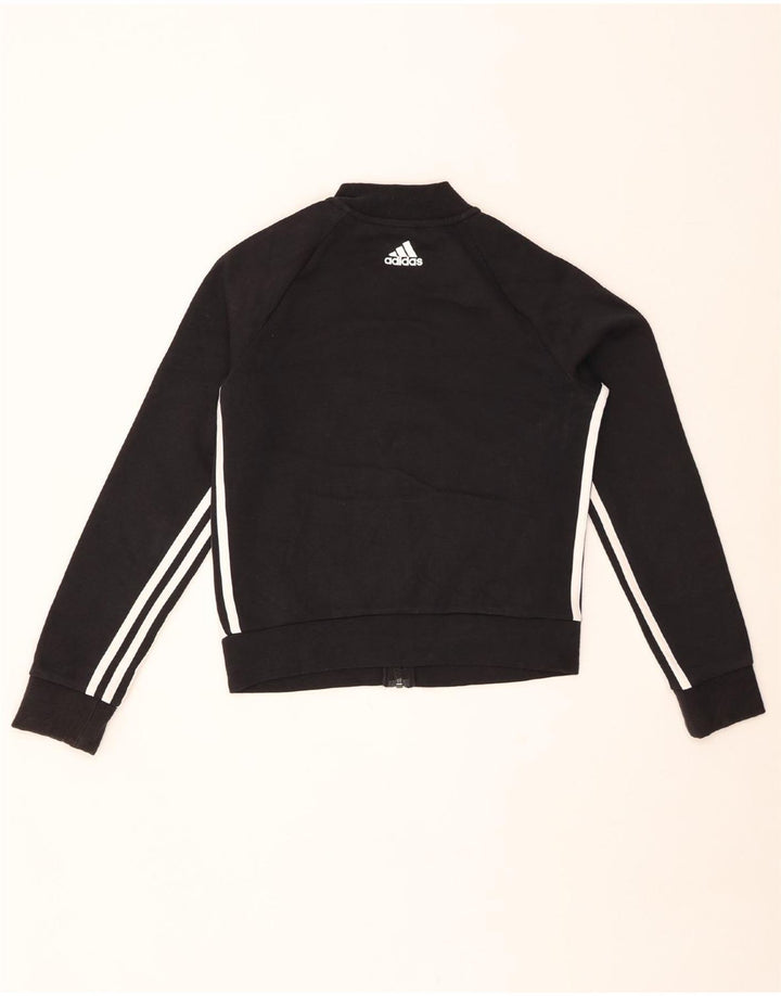 ADIDAS Womens Crop træningsdragt topjakke UK 4/6 XS Sort