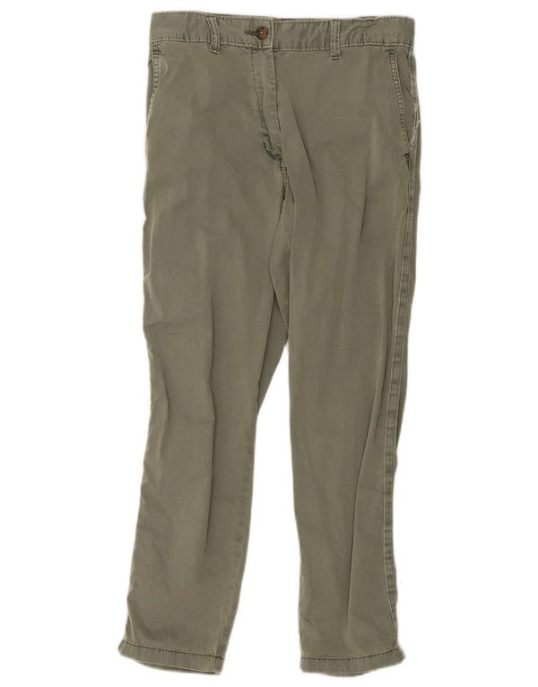 Marks & Spencer Lige Chinobukser til kvinder UK 10 Small W30 L26 Khaki