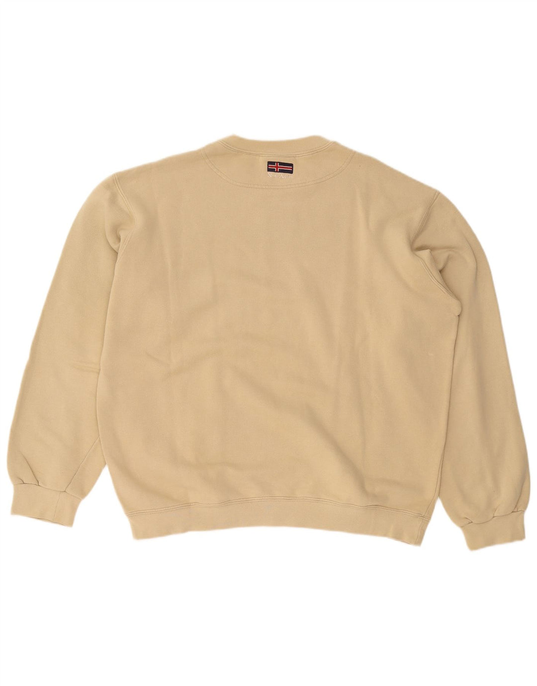 X-CAPE Herre Sweatshirt Jumper Stor Beige Bomuld