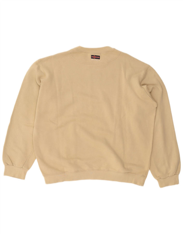 X-CAPE Herre Sweatshirt Jumper Stor Beige Bomuld