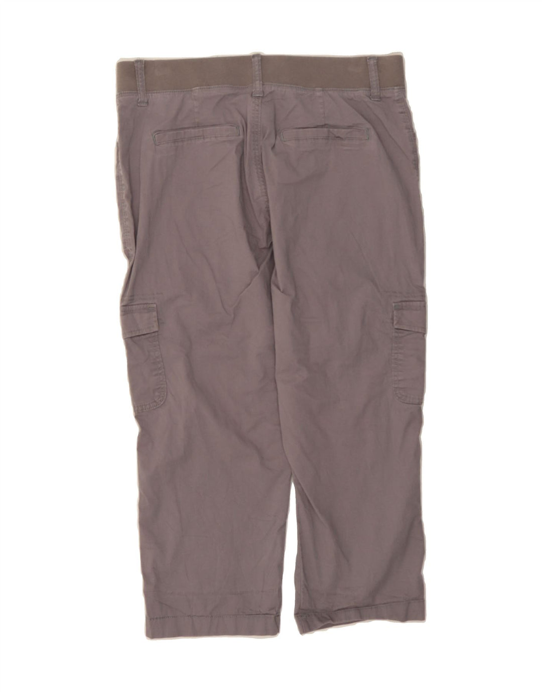 LEE Womens Mid Rise Relaxed Fit Capri Trousers W32 L22 Grey Vintage Lee and Second-Hand Lee from Messina Hembry 