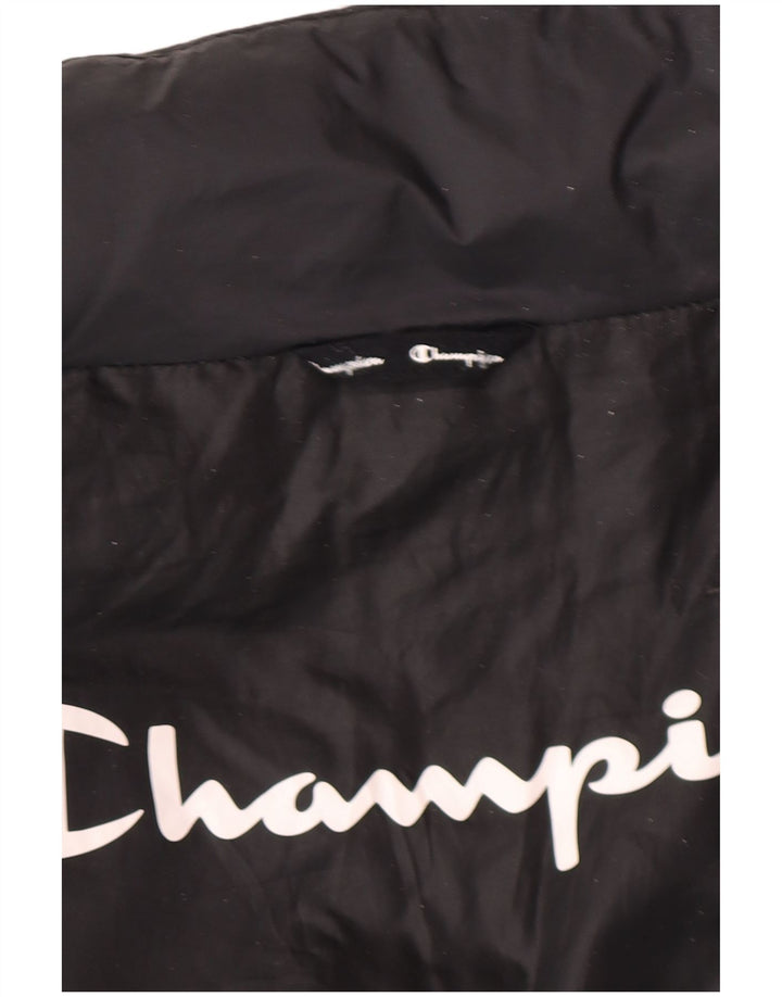 Champion Herre polstret jakke UK 40 Stor sort polyamid