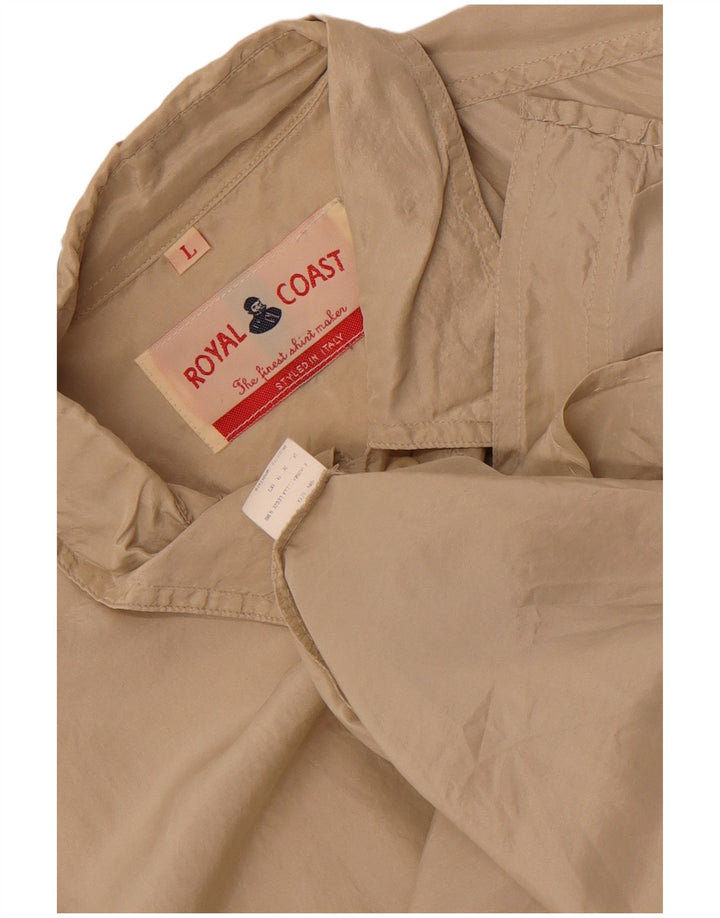 Royal Coast Herreskjorte Stor Beige Silke