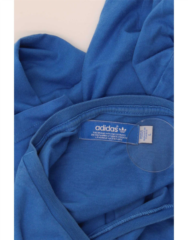 Adidas Grafisk T-shirt top til mænd, stor blå