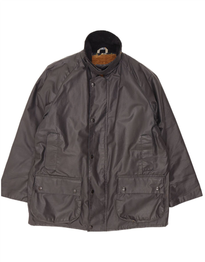 Med hovedrollen Herre Hooded Regular Fit Parka Jacket Medium Grey