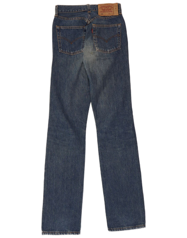 LEVI'S Dame 501 Straight Jeans W37 L34 Blå Bomuld