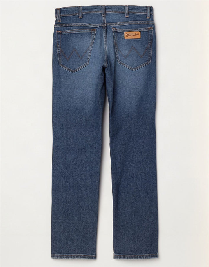 Wrangler Herre Texas Slim Jeans W32 L32 Blå Bomuld