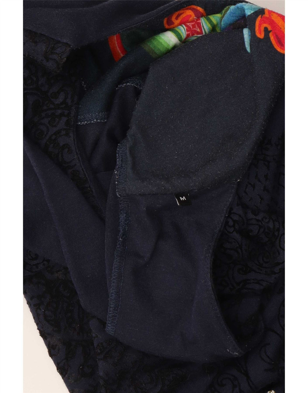 Desigual Kvinders Grafisk Langærmet Skiftskjole Medium Blue Floral Viscose