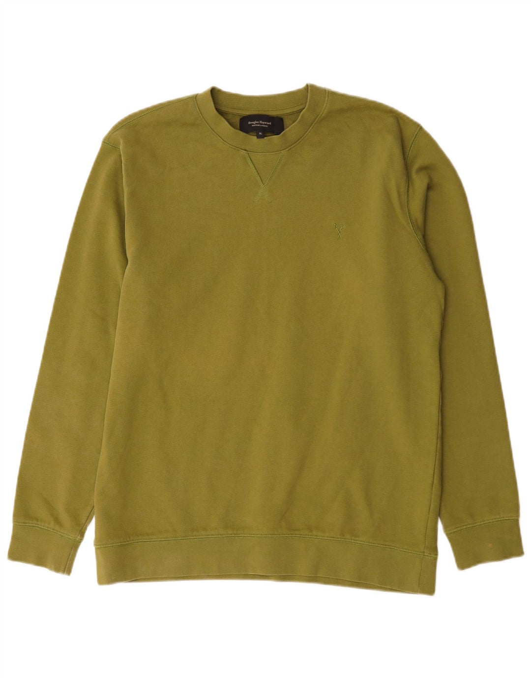 Douglas Hayward Herre Sweatshirt Jumper XL Khaki Bomuld