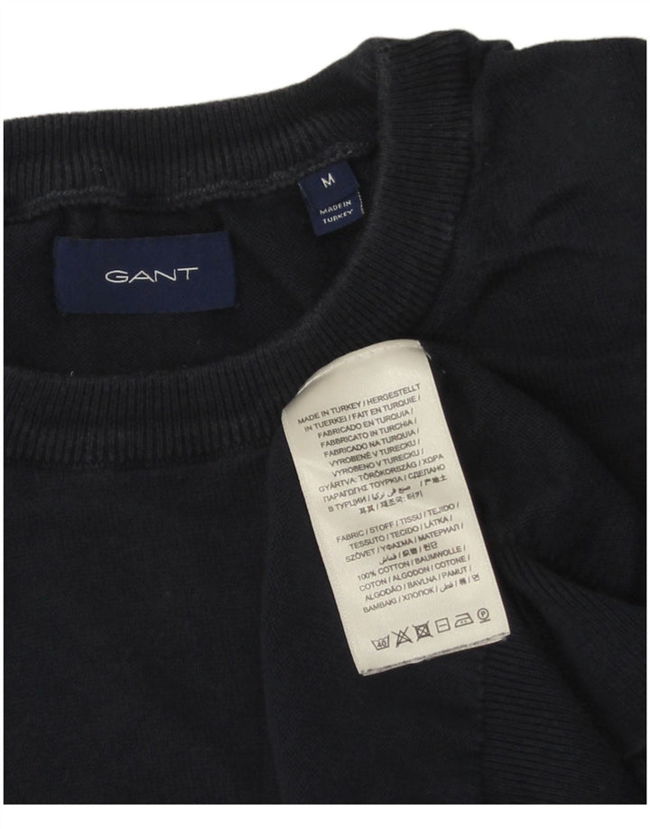 GANT Herre sweater med rund hals, medium marineblå bomuld