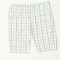 DIADORA Womens Casual Shorts IT 46 Large W34 White Check Cotton | Vintage Diadora | Thrift | Second-Hand Diadora | Used Clothing | Messina Hembry 