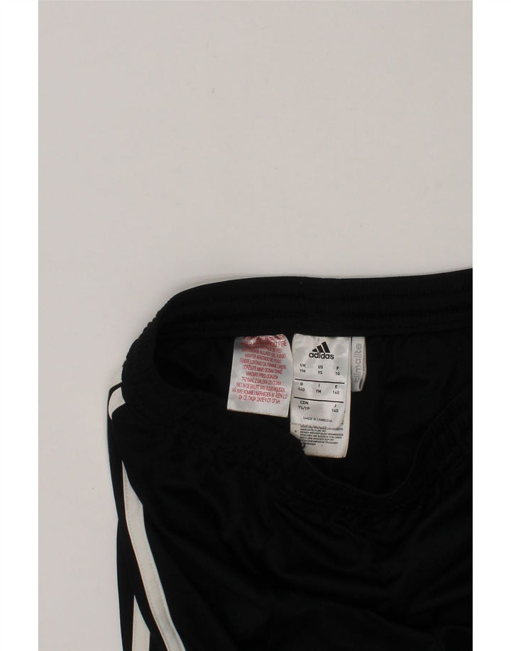 ADIDAS Boys Sport Shorts 9-10 Years Medium  Black Colourblock Polyester Vintage Adidas and Second-Hand Adidas from Messina Hembry 