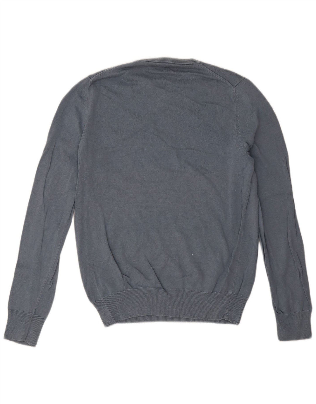 Marks & Spencer Herre sweater med rund hals, lille blå bomuld