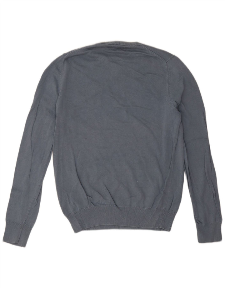 Marks & Spencer Herre sweater med rund hals, lille blå bomuld