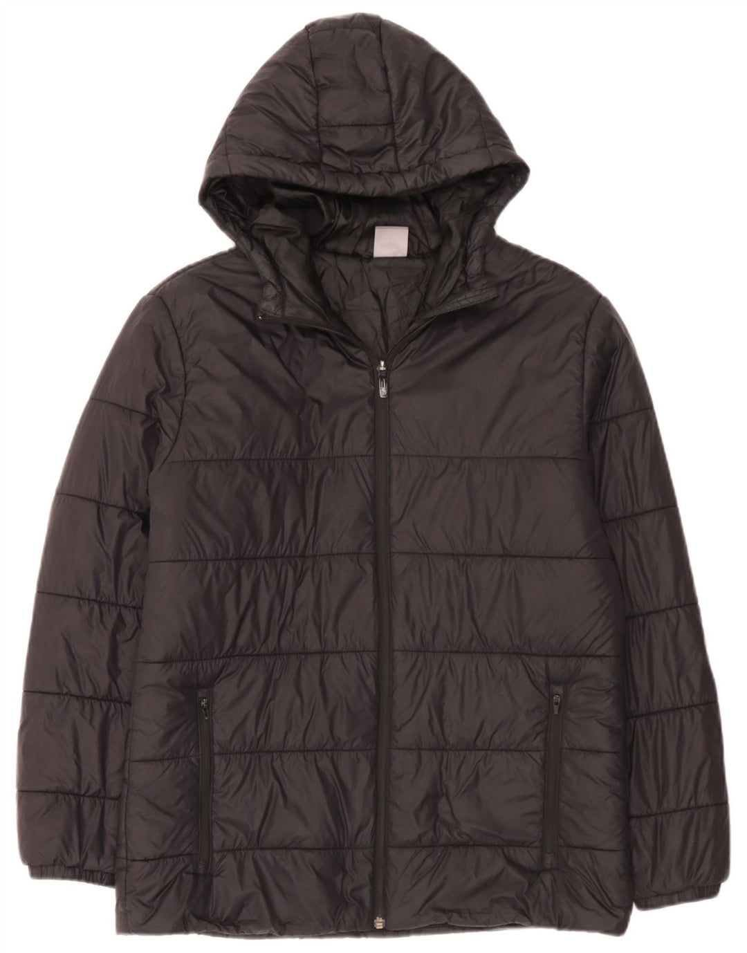 Puma Herre hættepolstret jakke UK 38 Medium Sort Nylon
