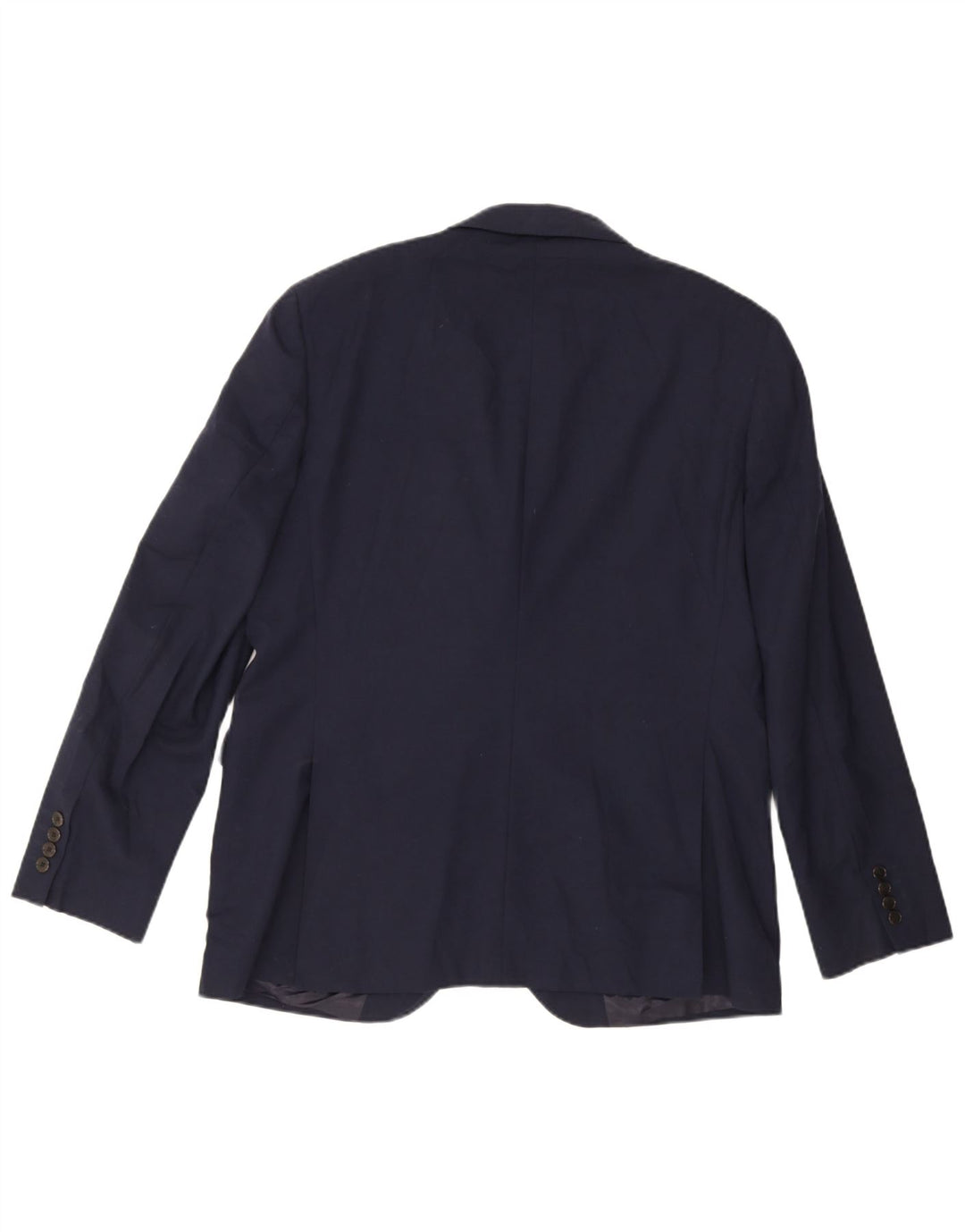 John Lewis Herre 2 Button Blazer Jacket UK 44 2XL Navy Blue Wool