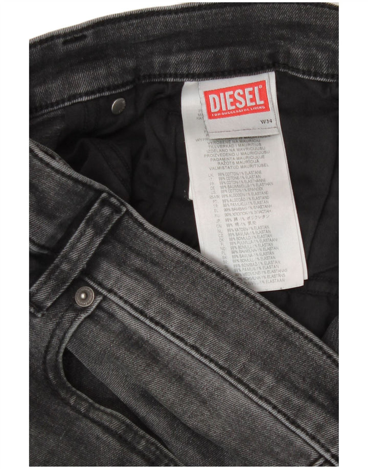Diesel Slim Jeans til mænd W34 L30 Grå bomuld