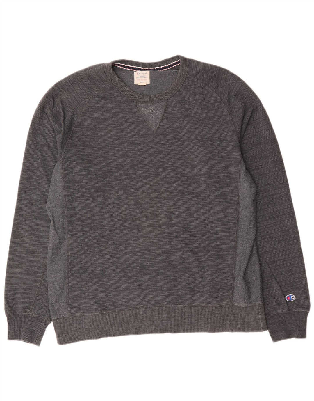 Champion Herre Sweatshirt Jumper XL Grå Flecked Bomuld