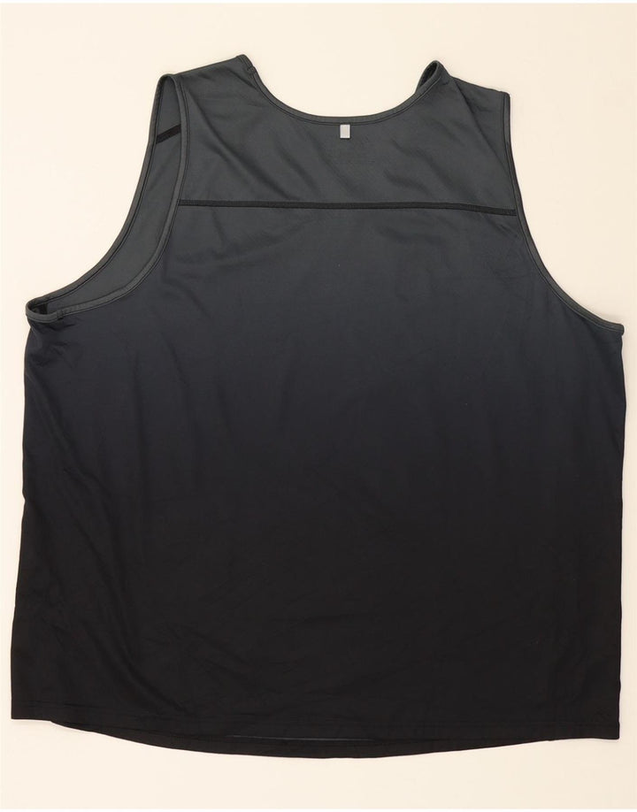 RUSSELL ATHLETIC Mens Vest Top 2XL Grey Polyester Vintage Russell Athletic and Second-Hand Russell Athletic from Messina Hembry 