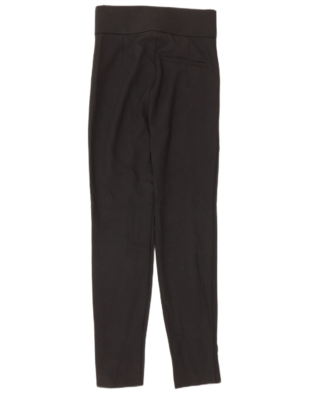 Zara Dame Slim Casual Bukser XS W24 L27 Sort Polyester