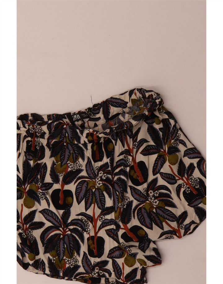 Zara Casual Shorts til kvinder Small W26 Flerfarvet blomster