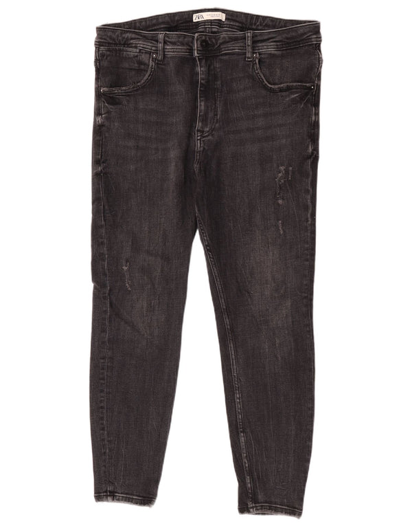 Zara Dame Skinny Jeans EU 46 XL W36 L26 Grå