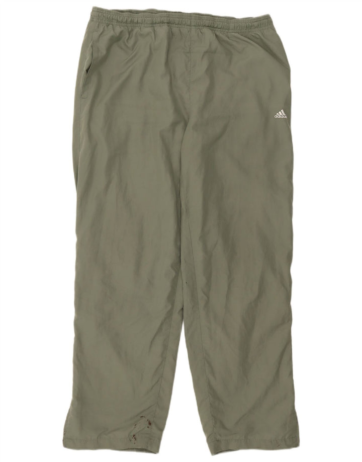 Adidas Træningsdragtsbukser til mænd UK 44/46 Large Khaki Polyester