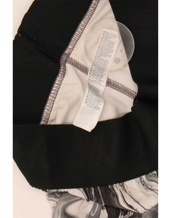 Nike Dame Leggings med abstrakt mønster UK 12 Medium Grey Bomuld