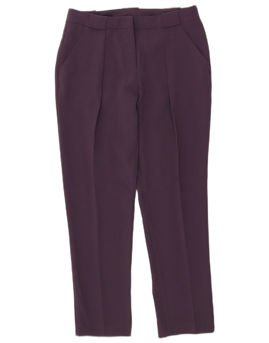 Benetton Dame Slim Chino Bukser IT 42 Medium W30 L28 Lilla Polyester