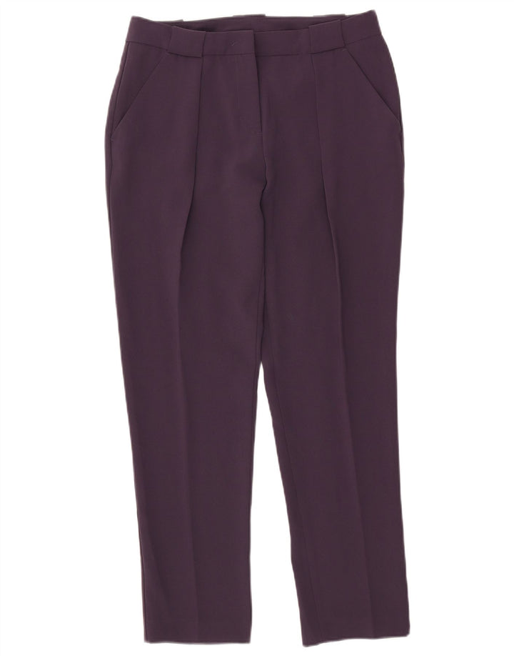 Benetton Dame Slim Chino Bukser IT 42 Medium W30 L28 Lilla Polyester