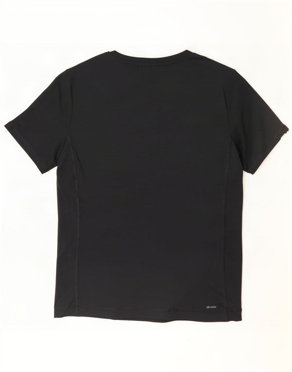 Adidas Dame Climalite T-Shirt Top UK 18 XL Sort Polyester