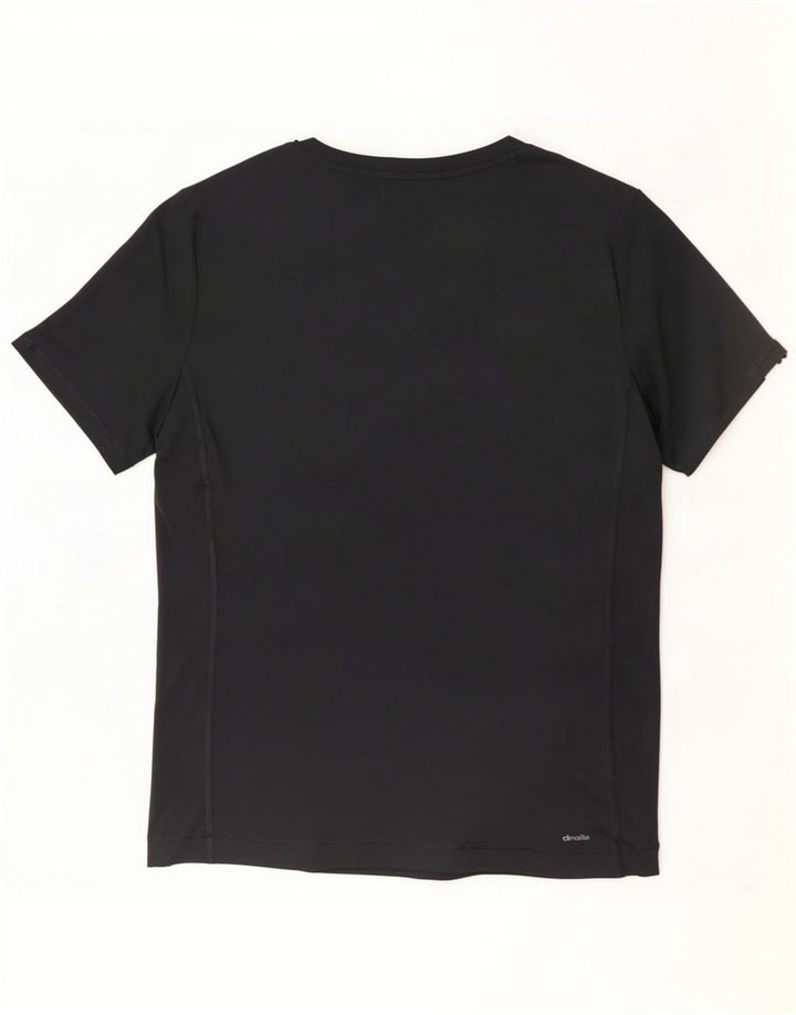Adidas Dame Climalite T-Shirt Top UK 18 XL Sort Polyester