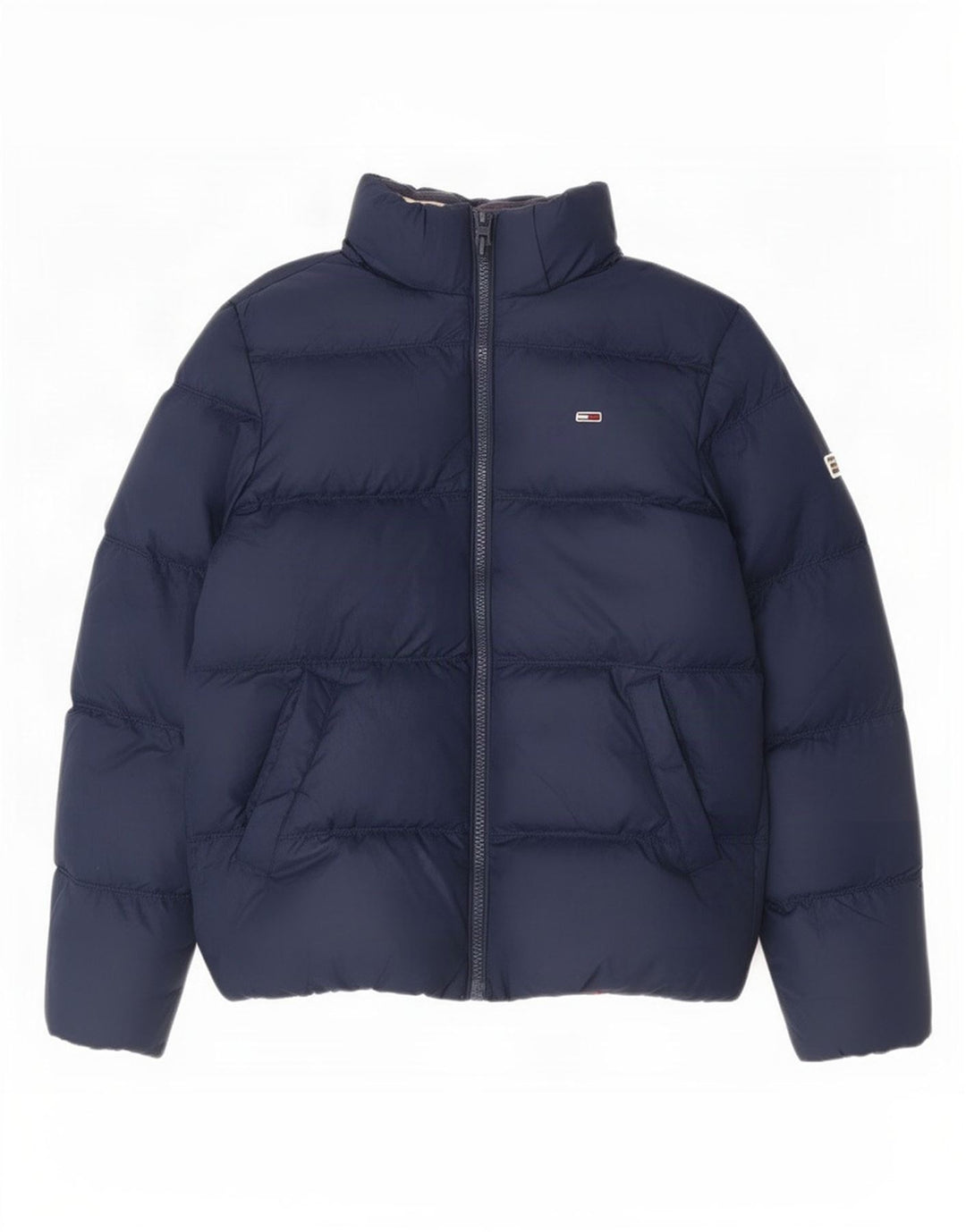 Tommy Hilfiger Herre polstret jakke UK 36 Small Navy Blue Polyester