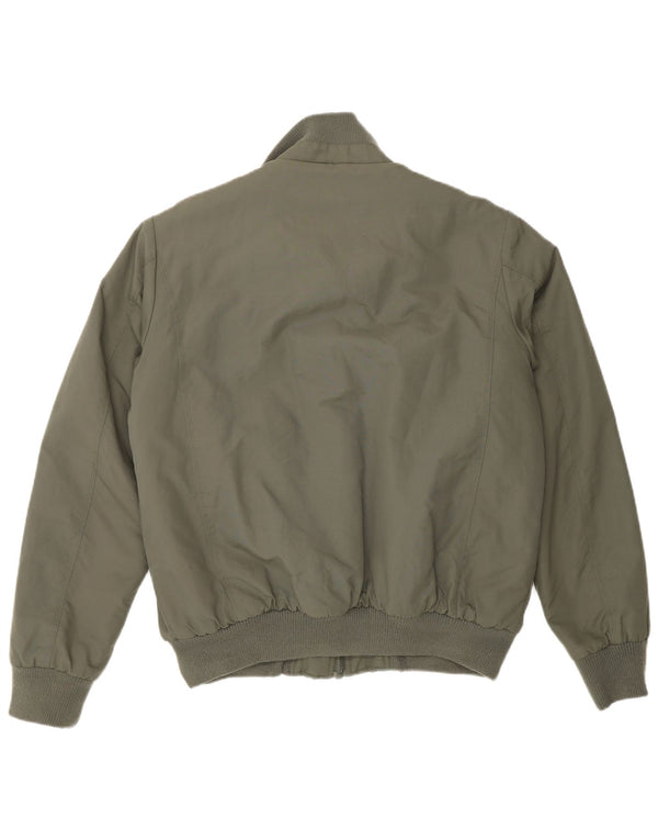 Kappa Herre Sherpa Bomber Jacket UK 38 Medium Khaki Nylon