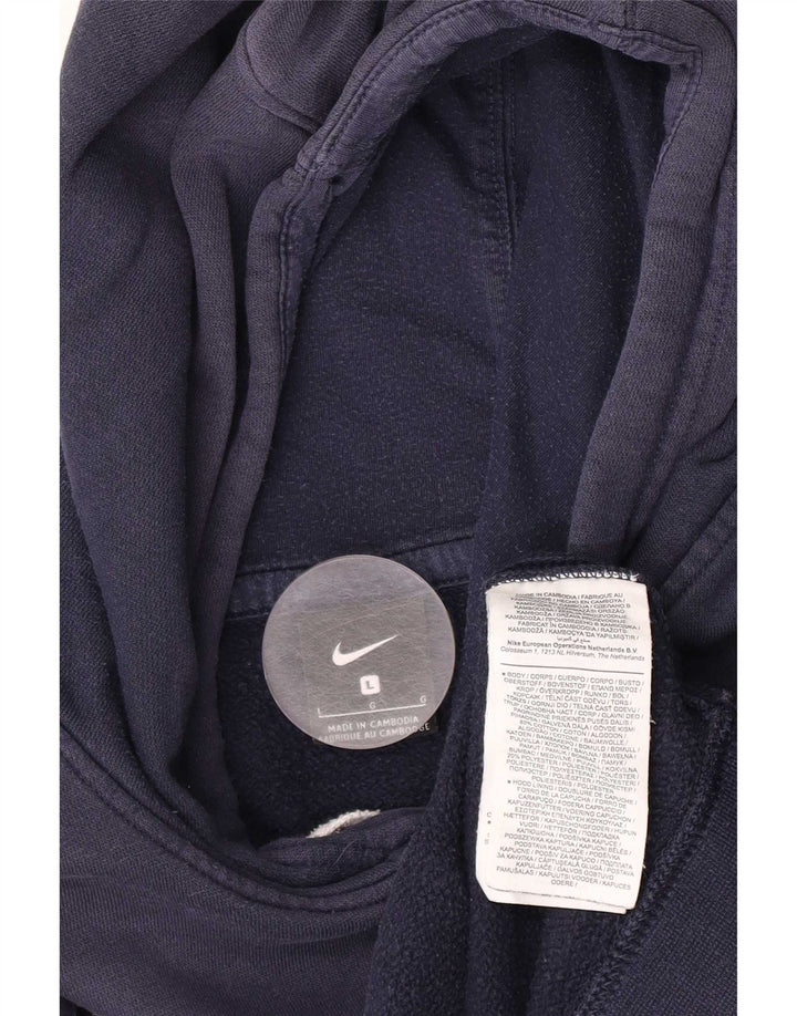 Nike hættetrøje til mænd, stor marineblå bomuld