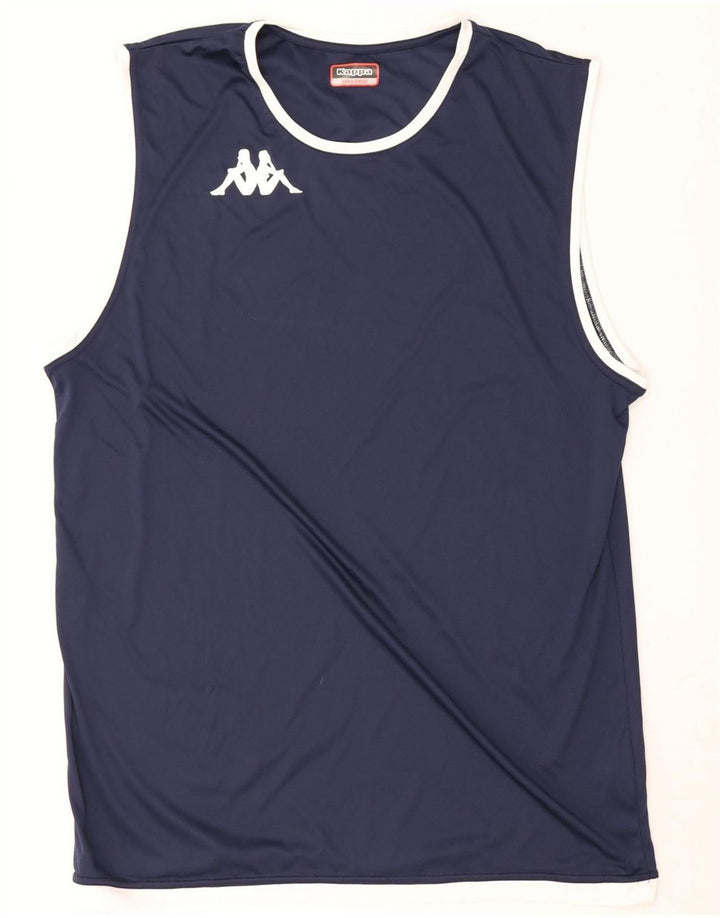 Kappa Herrevest Top 3XL Navy Blue Polyester