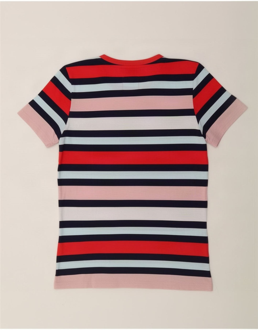 Superdry grafisk T-shirt top til kvinder UK 12 Mellem, flerfarvet stribet