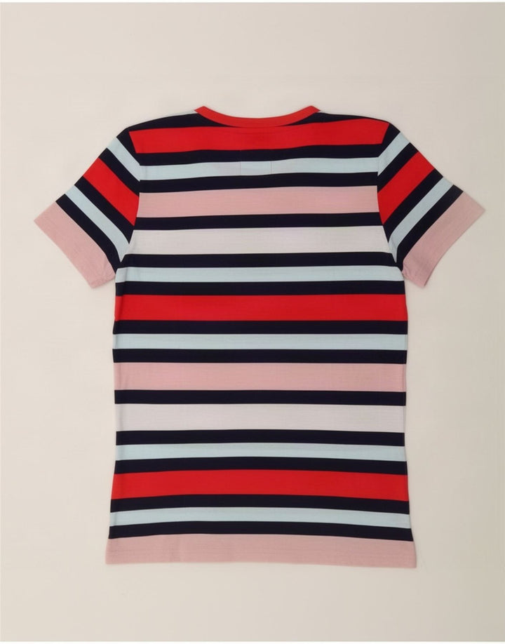 Superdry grafisk T-shirt top til kvinder UK 12 Mellem, flerfarvet stribet