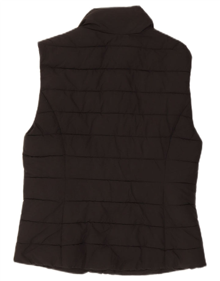 Jack Wills Womens Polstret Gilet UK 10 Small Black Polyester