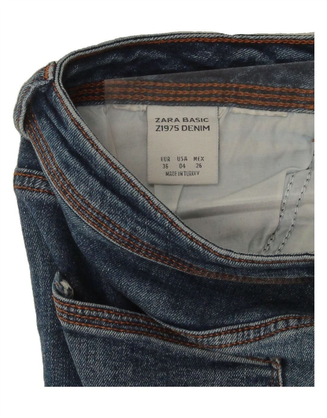 ZARA Womens Distressed Slim Jeans EU 36 XS W26  L27 Blue Vintage Zara and Second-Hand Zara from Messina Hembry 