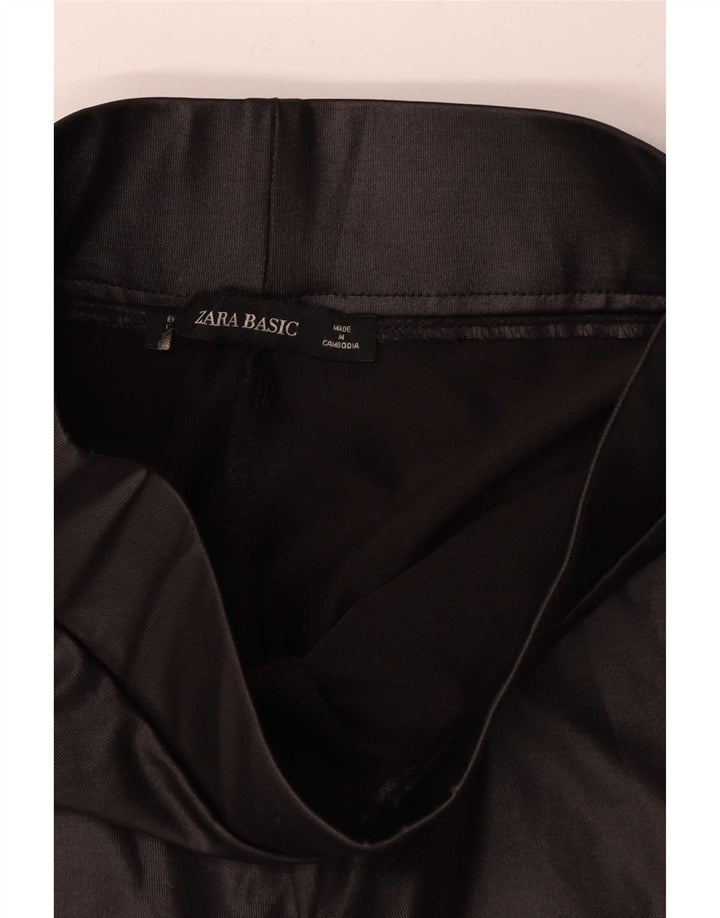Zara Womens Leggings UK 8 Small Black