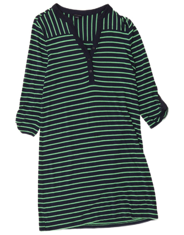 Tommy Hilfiger Dame T-Shirt Kjole UK 14 Stor Marineblå Stribet
