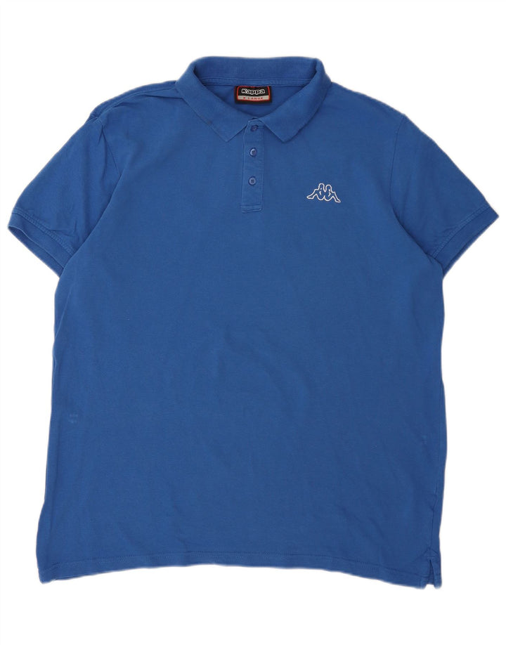 Kappa herre poloshirt XL blå bomuld