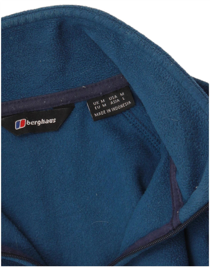 Berghaus Fleece Jumper med lynlås til mænd Medium Blue Colourblock